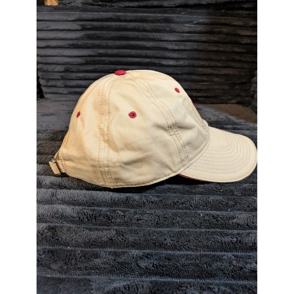 The Game Alabama Crimson Tide Hat Khaki Crimson Adjustable Strapback Cap Mens - Picture 6 of 9